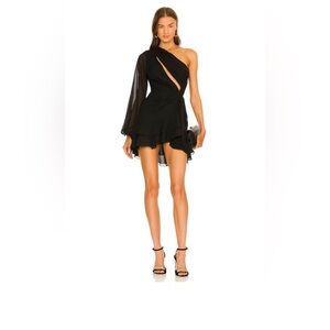 NWT X REVOLVE SUNNY MINI DRESS IN BLACK
Michael Costello size XS